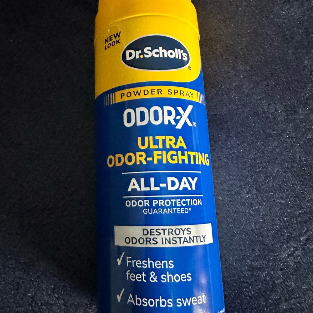 Dr. Scholl's Odor-X Ultra Odor-Fighting Powder Spray - Blue/Yellow